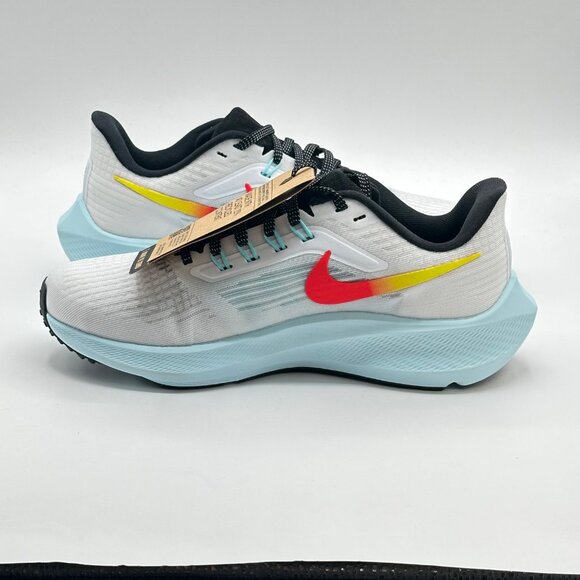 Women's Nike Air Zoom Pegasus 39 White-Volt-Bright Crimson DX3350-100 Size 6.5 - Picture 10 of 12